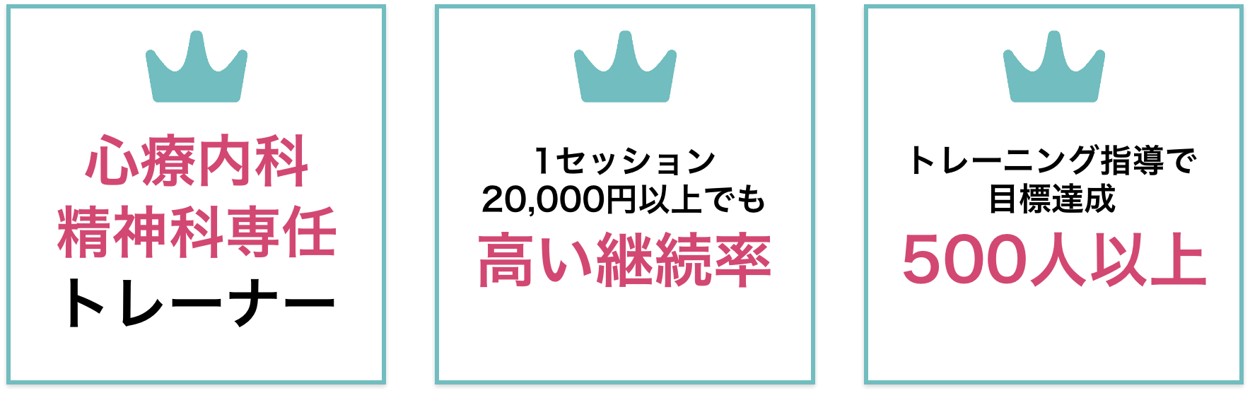 心療内科精神科専任トレーナー,1セッション20000円以上でも高い継続率,トレーニング指導で目標達成500人以上